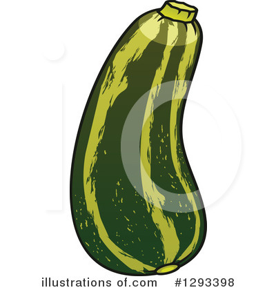 Royalty-Free (RF) Zucchini Clipart Illustration by Vector Tradition SM - Stock Sample #1293398