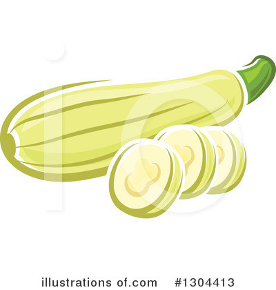 Royalty-Free (RF) Zucchini Clipart Illustration by Vector Tradition SM - Stock Sample #1304413