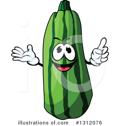 Royalty-Free (RF) Zucchini Clipart Illustration by Vector Tradition SM - Stock Sample #1312076
