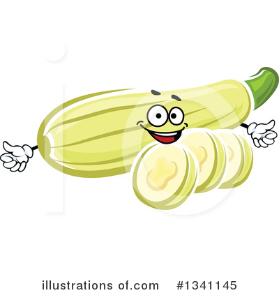 Royalty-Free (RF) Zucchini Clipart Illustration by Vector Tradition SM - Stock Sample #1341145