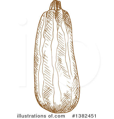 Royalty-Free (RF) Zucchini Clipart Illustration by Vector Tradition SM - Stock Sample #1382451